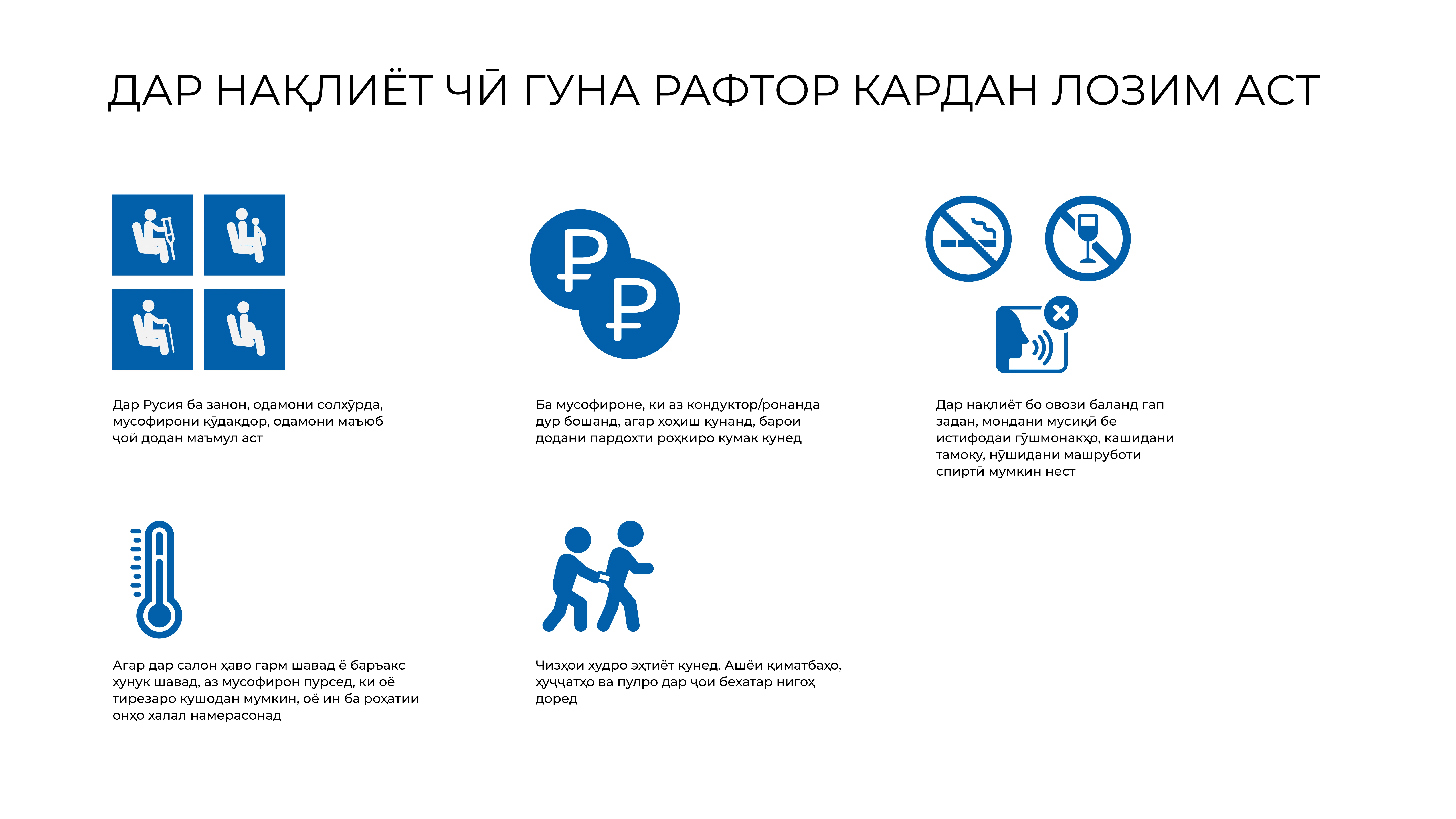 Қоидаҳои рафтор дар нақлиёт